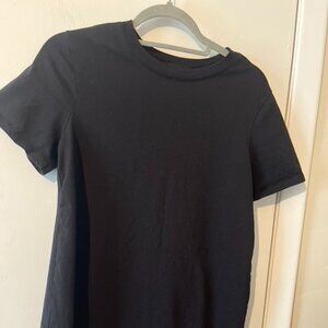 OLD NAVY BLACK COTTON T-SHIRT DRESS SZ S